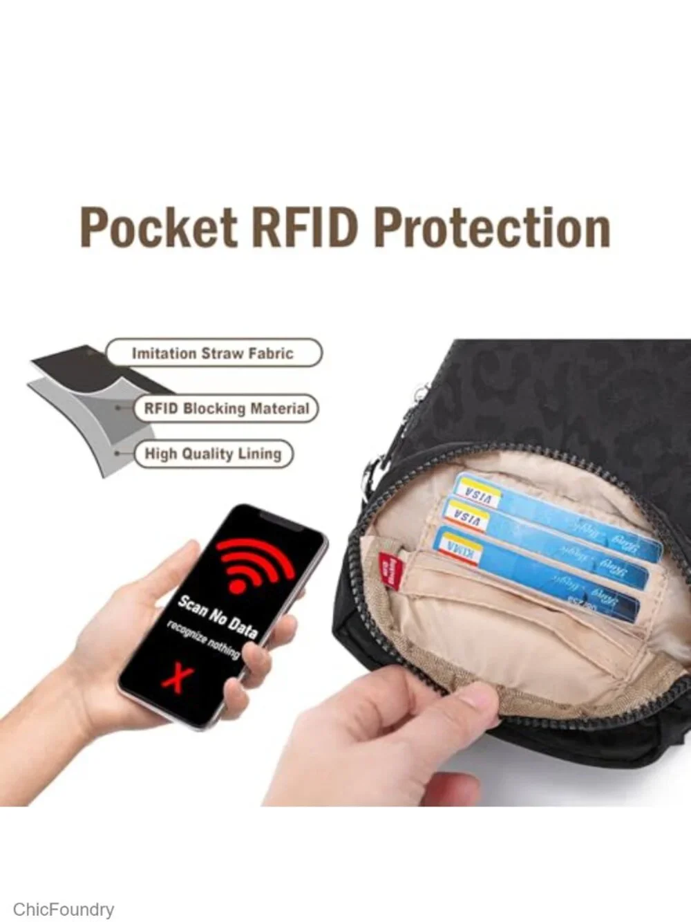 Small Anti Theft Crossbody Bag Lightweight Nylon Sling Travel Purse
